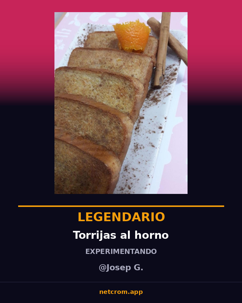 Torrijas al horno